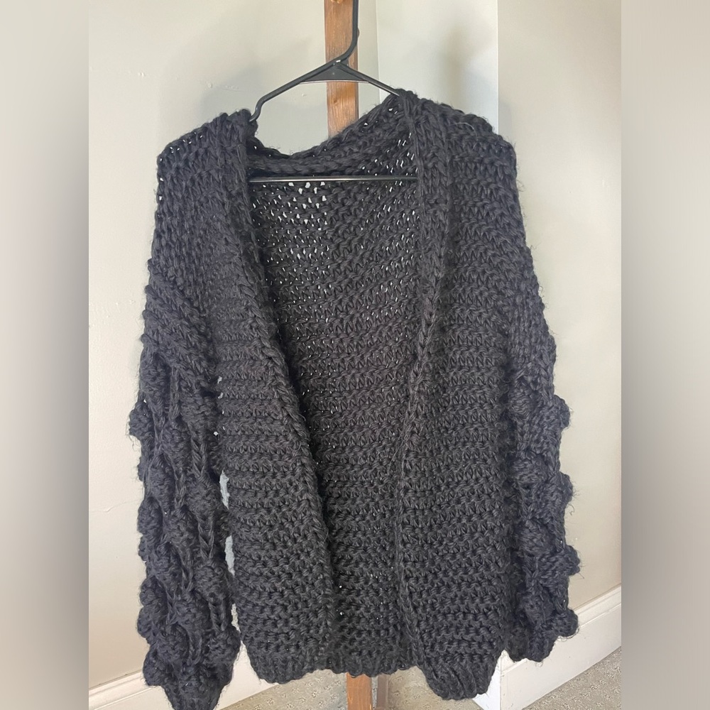 Black cardigan. ONE SIZE